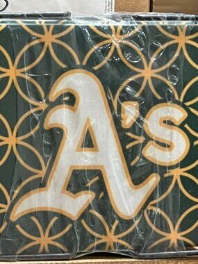 Oakland Athletics Drink Ceramic Coasters 4 Pc Set MLB New